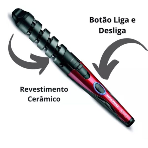 Modelador Cachos Mondial Spiral Infinity Em-05 200ºc Bivolt - Imagem 3